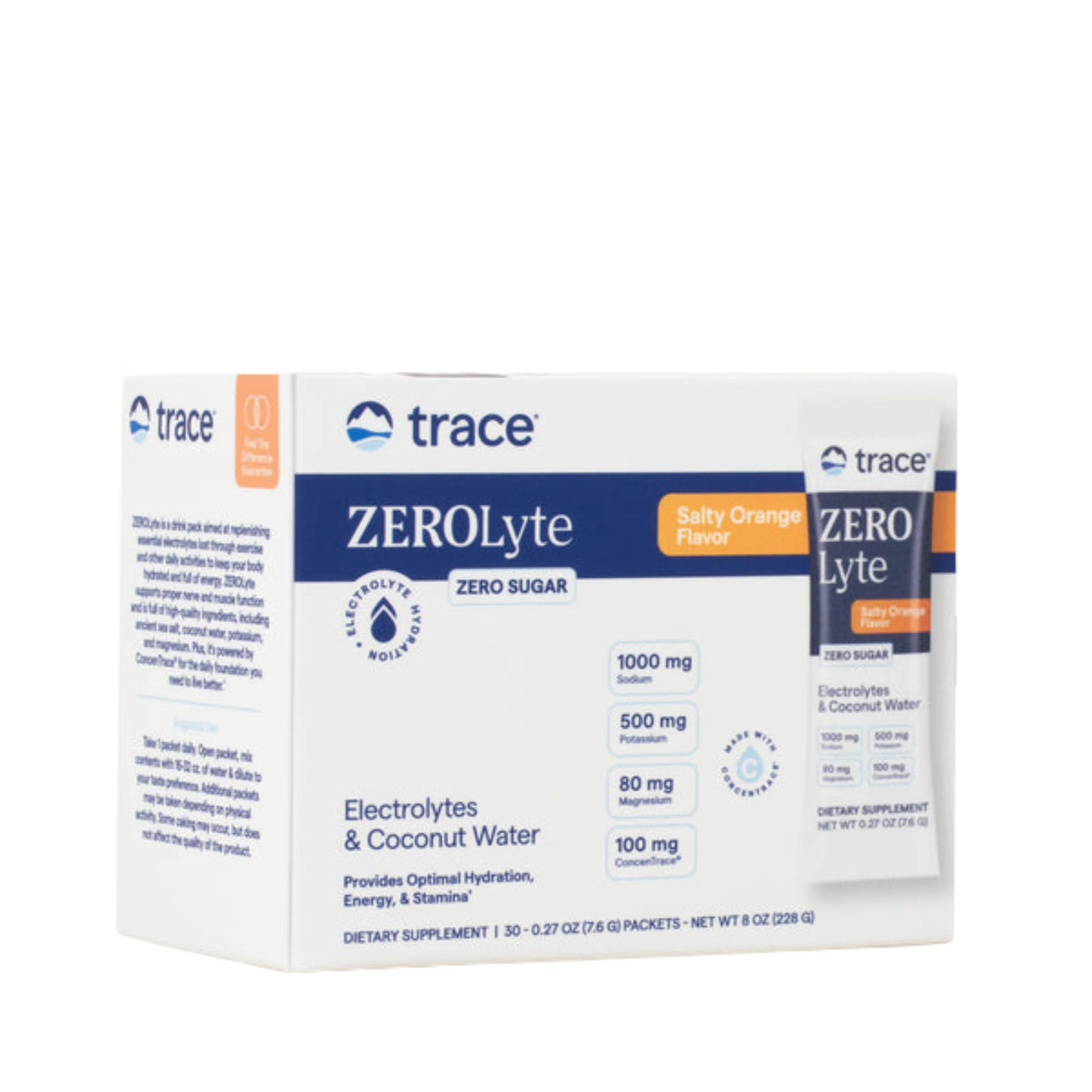 Zerolyte Salty Orange, 30 pz – Trace Minerals-Wellu