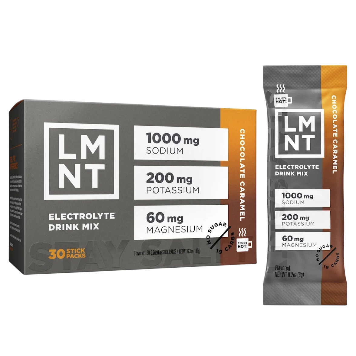 Electrolyte Drink Mix Chocolate Caramel, 6g (c/30 pz) – LMNT