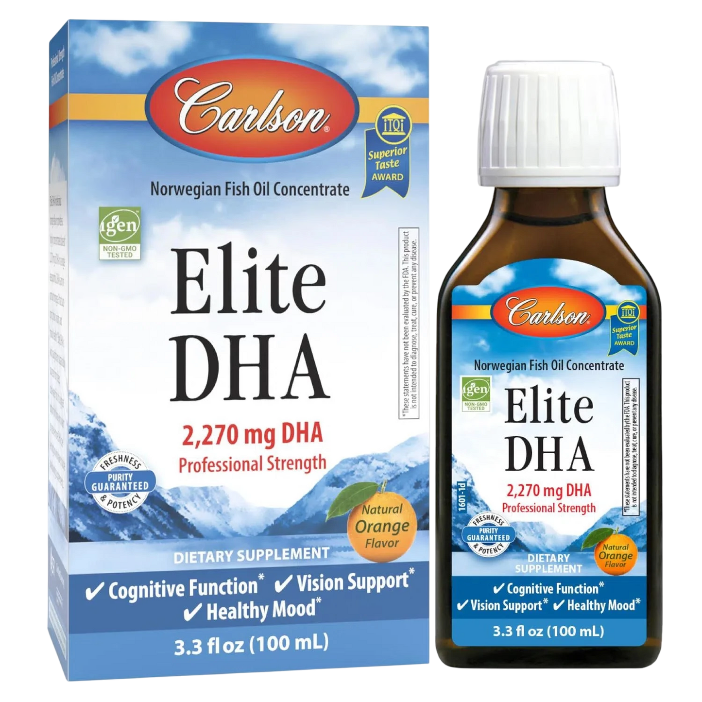 Elite DHA 2,270 mg, 100 ml – Carlson Labs-Wellu