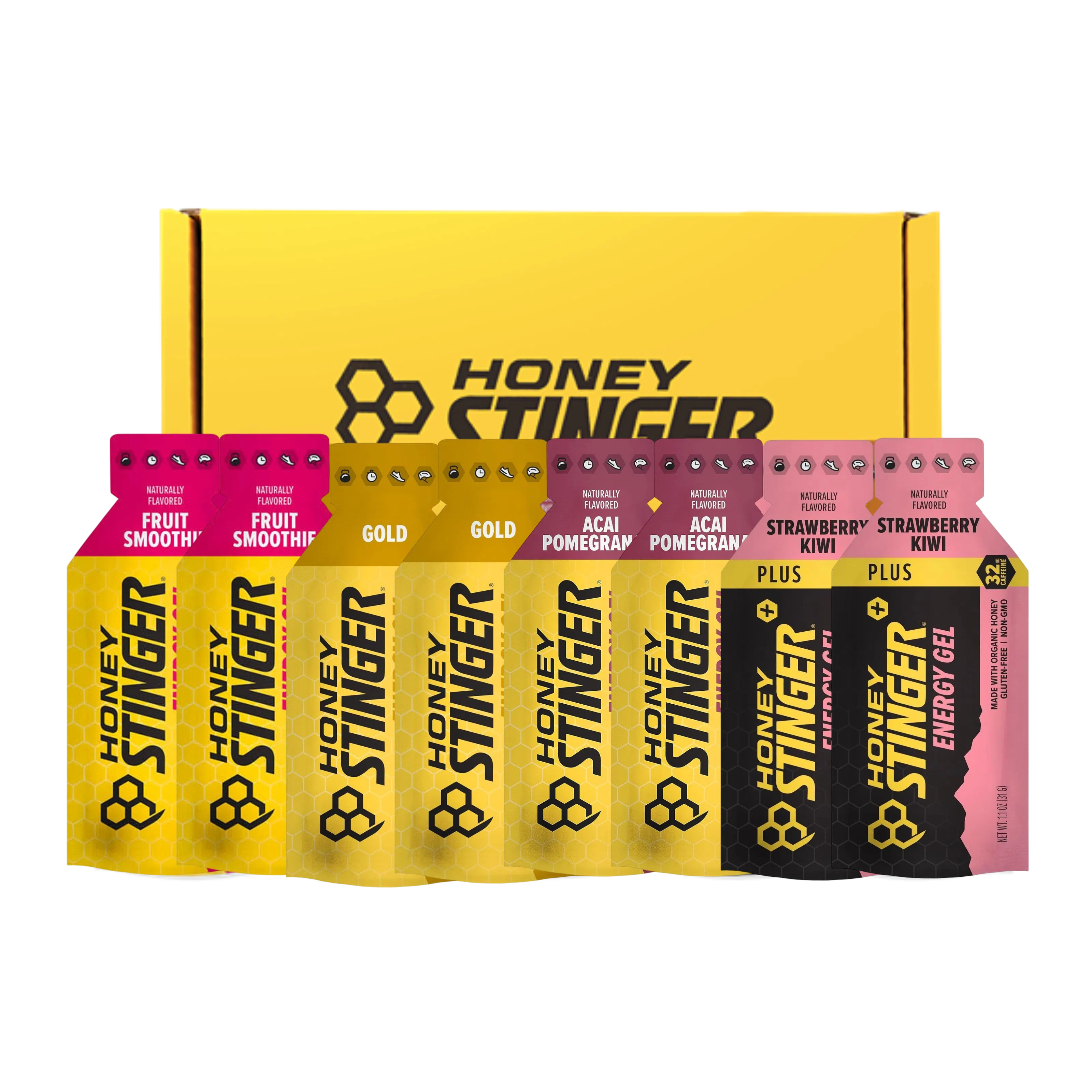 Energy Gel Variety Sampler Pack 8 pz – Honey Stinger-Wellu