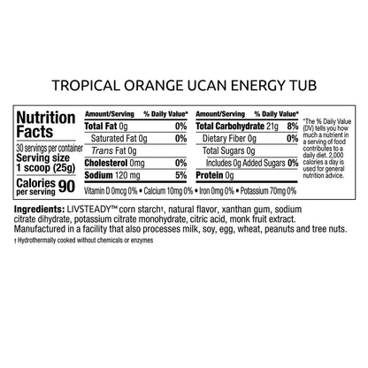 Energy Powder Naranja Tropical, 700gr – Ucan-Wellu