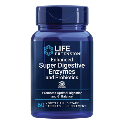 Enzimas Digestivas Probióticos, 60 Caps – Life Extension-Wellu