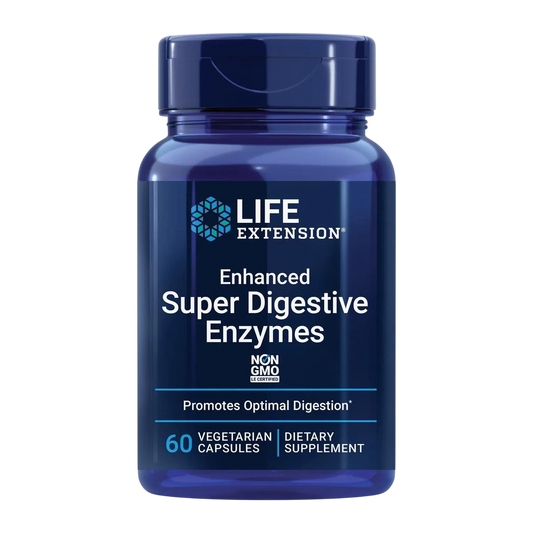 Enzimas Super Digestivas Mejoradas, 60Caps – Life Extension-Wellu