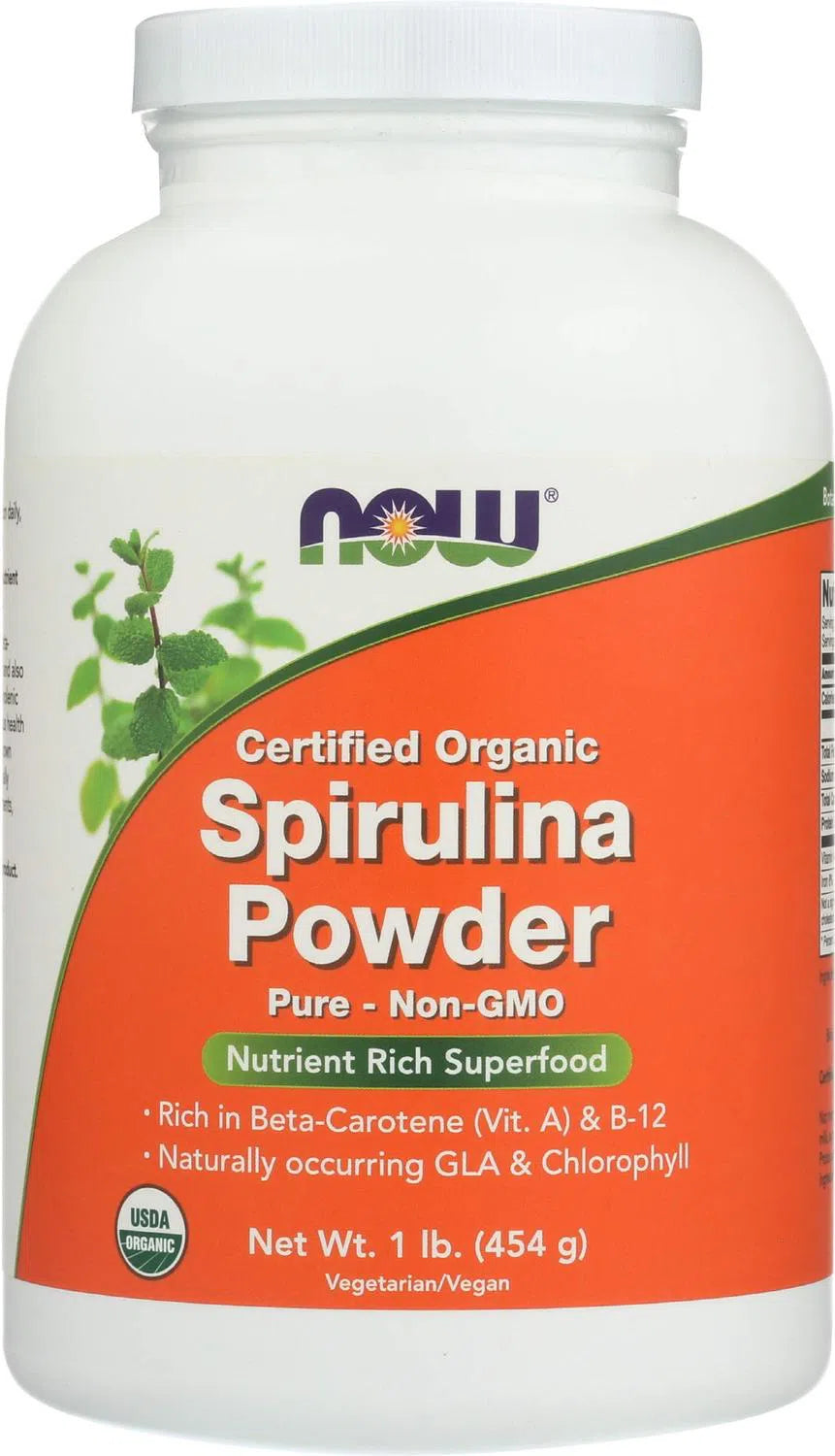 Espirulina Orgánica 454g – NOW Foods-Wellu