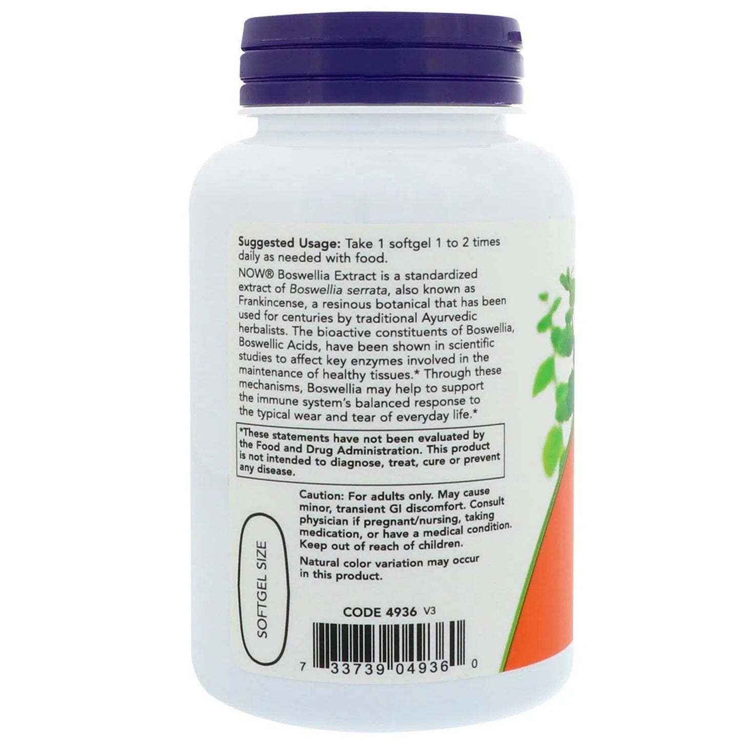 Extracto De Boswellia 500mg, 90 Softgels – NOW Foods-Wellu