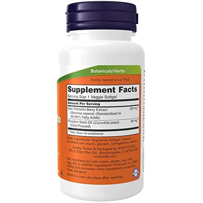 Extracto de saw palmetto de 320 mg, 90 Veggie Softgels – NOW Foods-Wellu