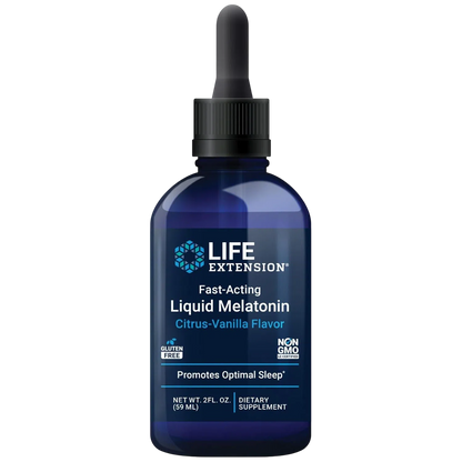 Fast-Acting Liquid Melatonin Citrus-Vanilla Flavor, 2 fl. oz – Life Extension-Wellu