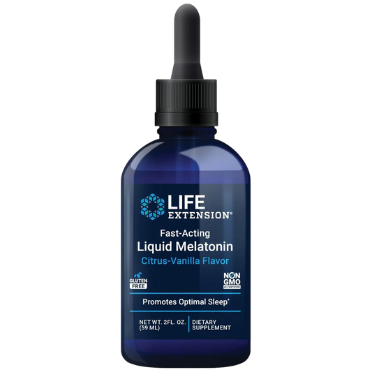 Fast-Acting Liquid Melatonin Citrus-Vanilla Flavor, 2 fl. oz – Life Extension-Wellu