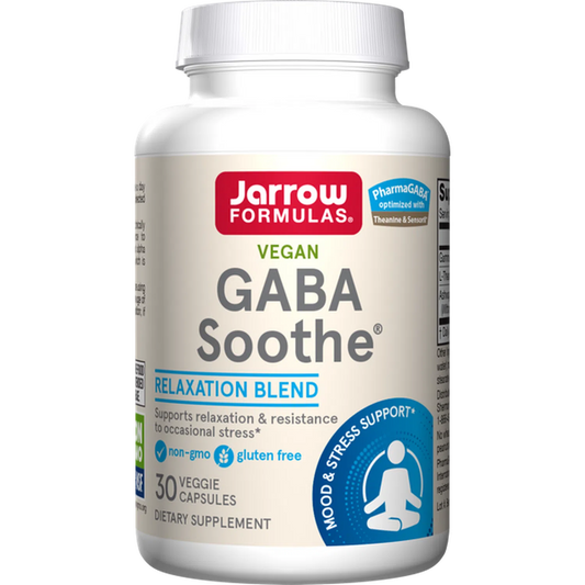 GABA Soothe, 30 Capsulas Vegetales – Jarrow Formulas-Wellu