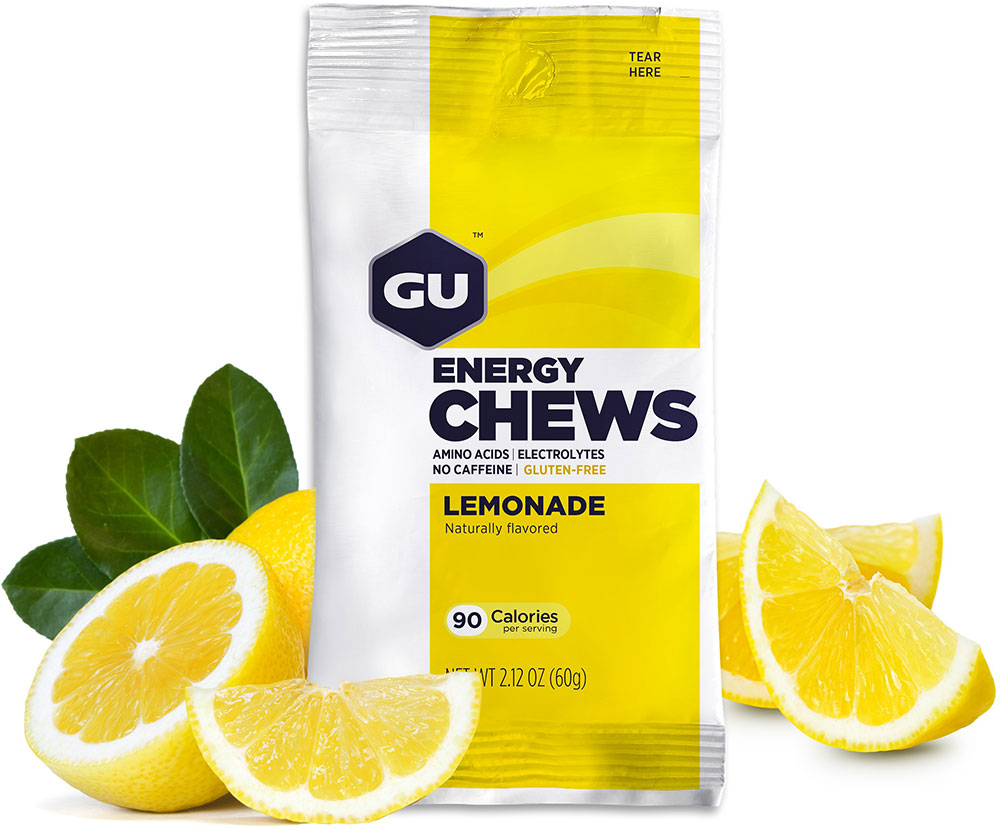 GU Chews Energía Lemonade, 720g (12 bolsas 60g) – GU Energy-Wellu