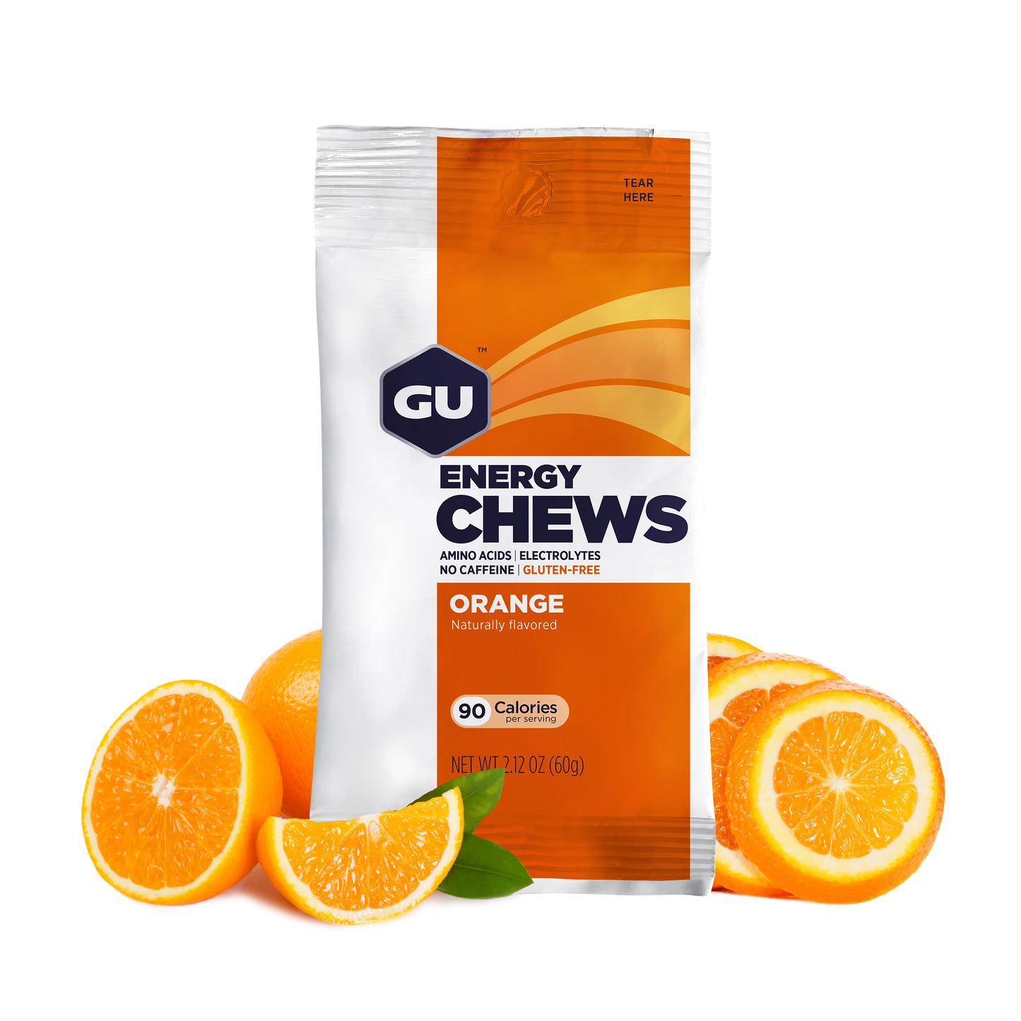 GU Chews Energía Orange, 720g (12 bolsas 60g) – GU Energy-Wellu