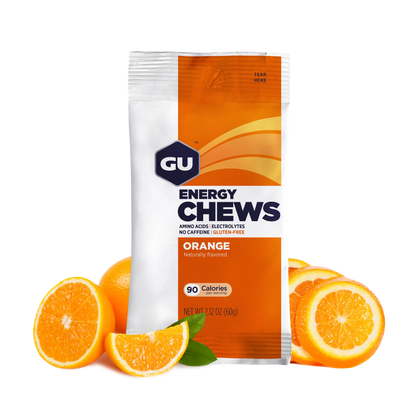 GU Chews Energía Orange, 720g (12 bolsas 60g) – GU Energy-Wellu