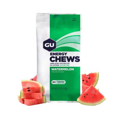 GU Chews Energía Watermelon, 720g (12 bolsas 60g) – GU Energy-Wellu