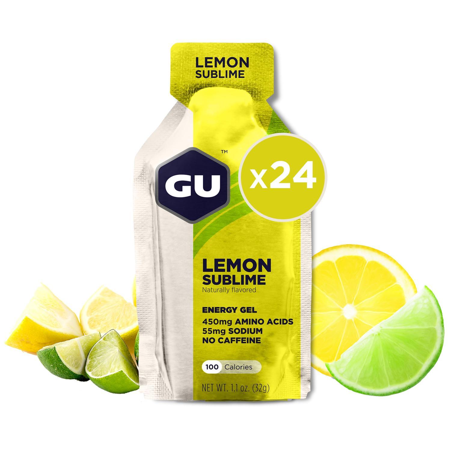 GU Gel Energía, Lemon Sublime 768g (24 gels 32g) – GU Energy-Wellu