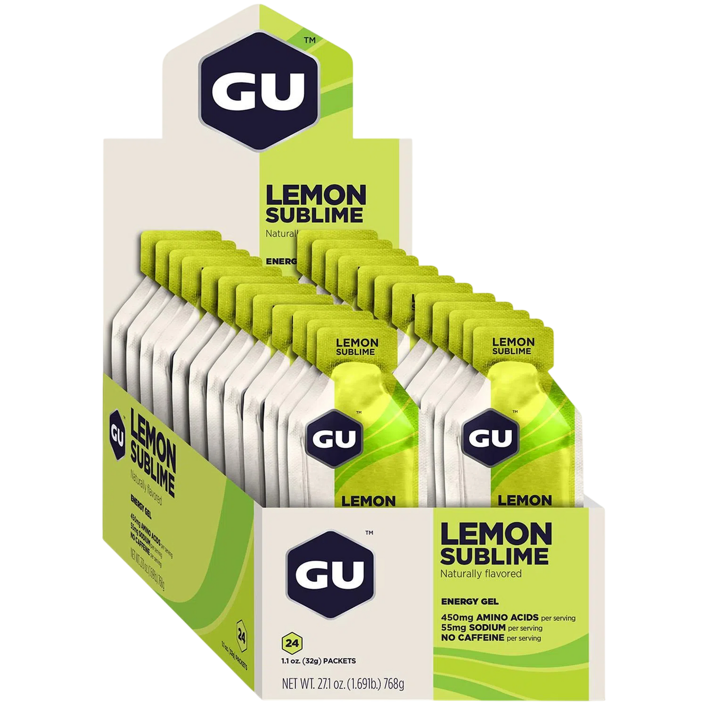 GU Gel Energía, Lemon Sublime 768g (24 gels 32g) – GU Energy-Wellu