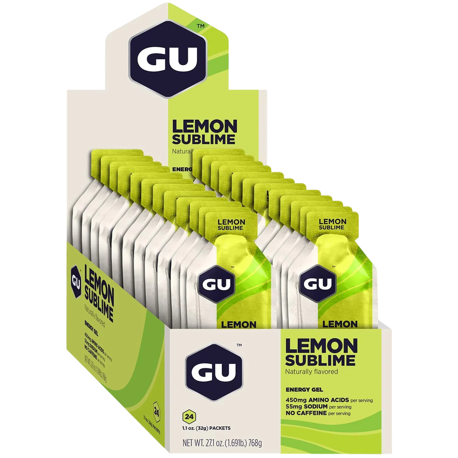 GU Gel Energía, Lemon Sublime 768g (24 gels 32g) – GU Energy-Wellu