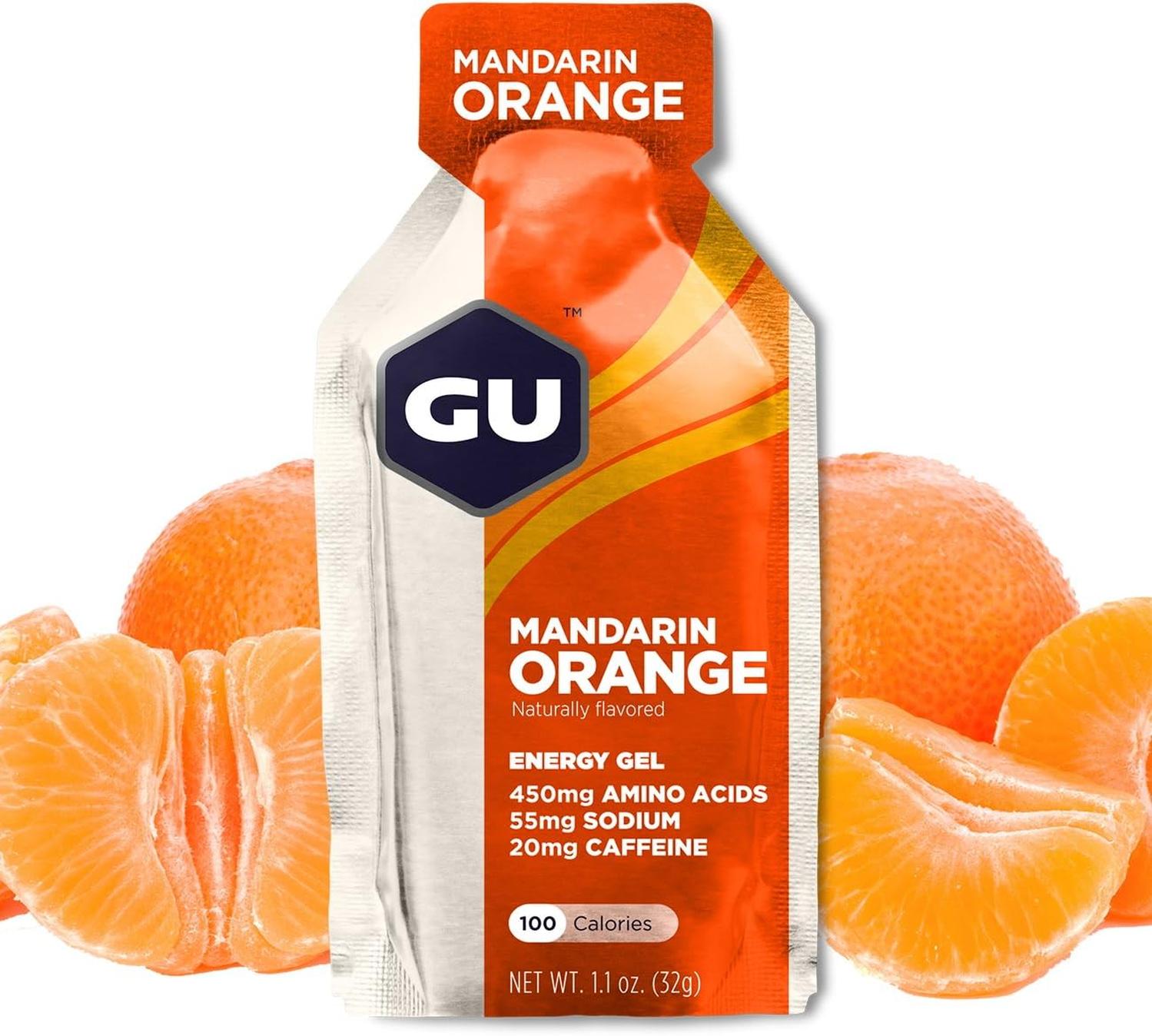 GU Gel Energía, Mandarin Orange (20 mg Cafeína) 32g – GU Energy-Wellu