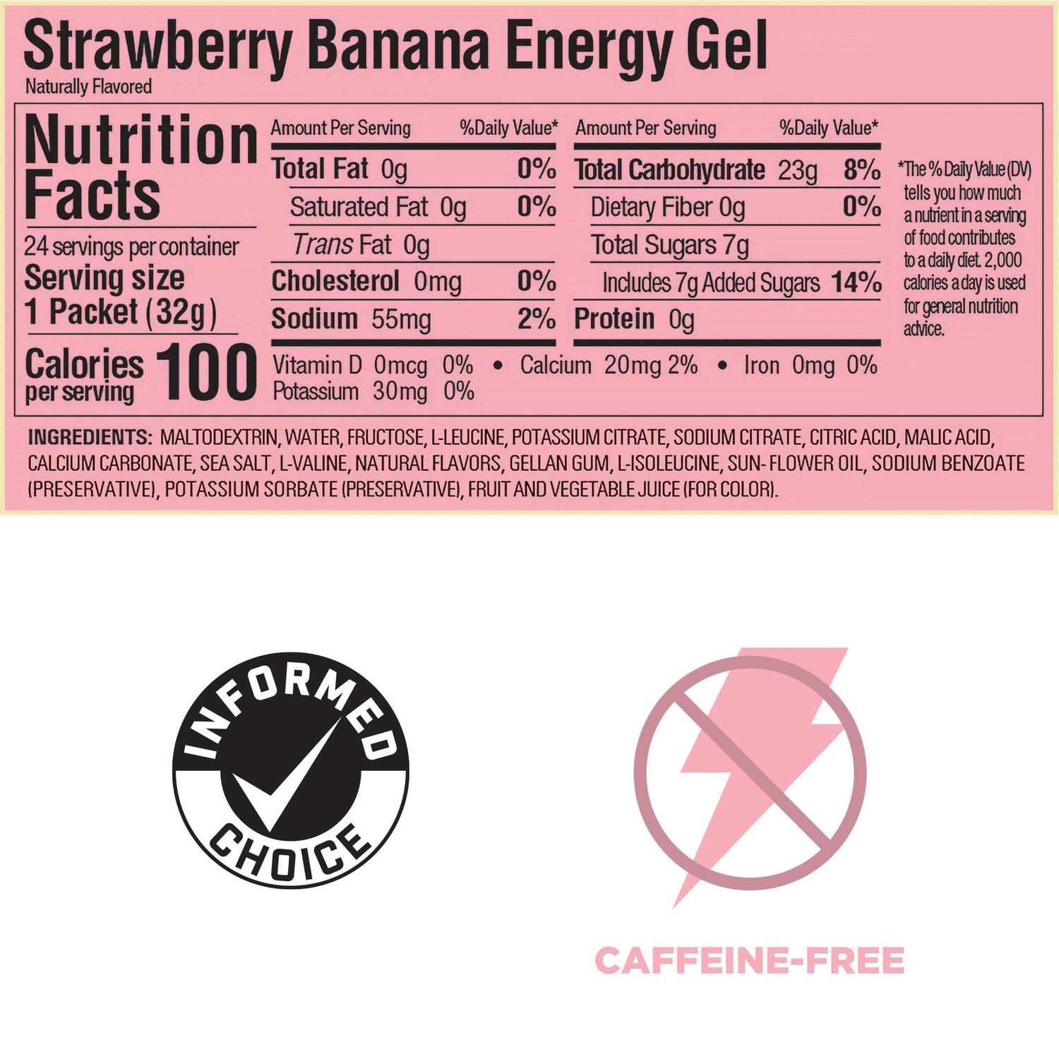 GU Gel Energía, Strawberry Banana 32g – GU Energy-Wellu