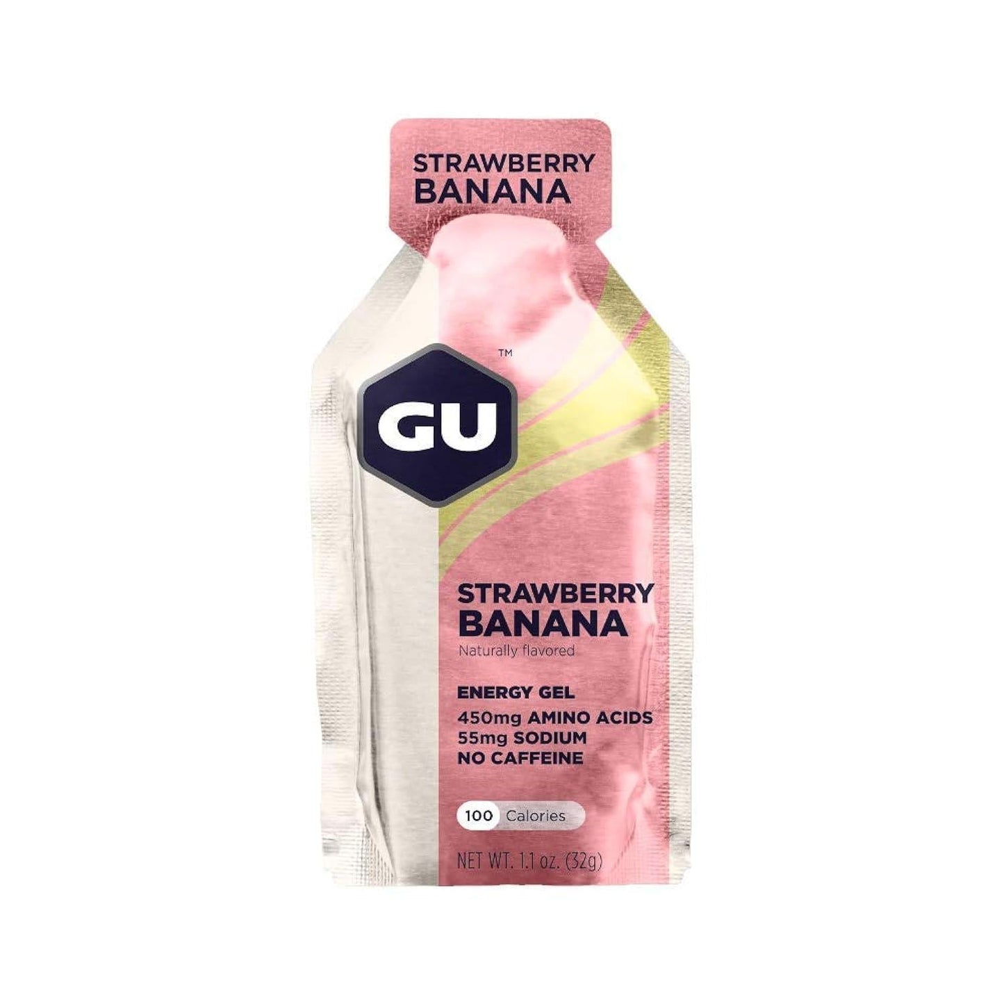 GU Gel Energía, Strawberry Banana 768g (24 gels 32g) – GU Energy-Wellu