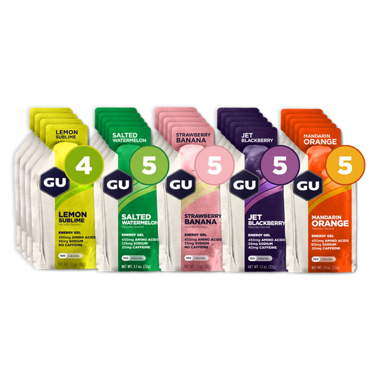 GU Gel Energía, Surtido 768g (24 gels 32g) – GU Energy-Wellu