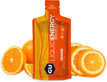 GU Liquid Energía Orange, (40 mg Cafeína) 60g – GU Energy-Wellu