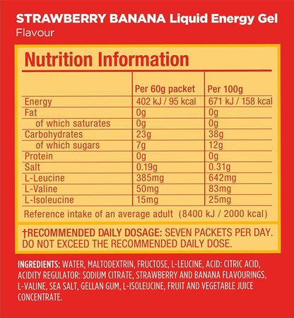 GU Liquid Energía, Strawberry Bananna 60g – GU Energy-Wellu