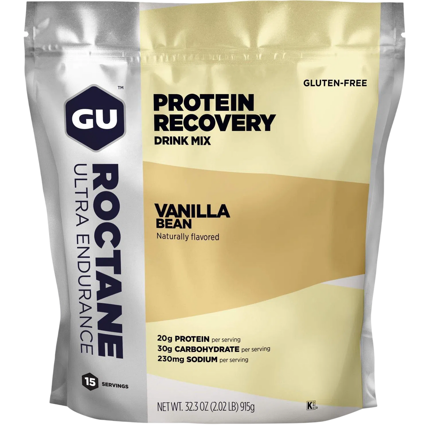 GU Recovery Bolsa Vainilla 915g (2.02 lbs), 15 servings – GU Energy-Wellu