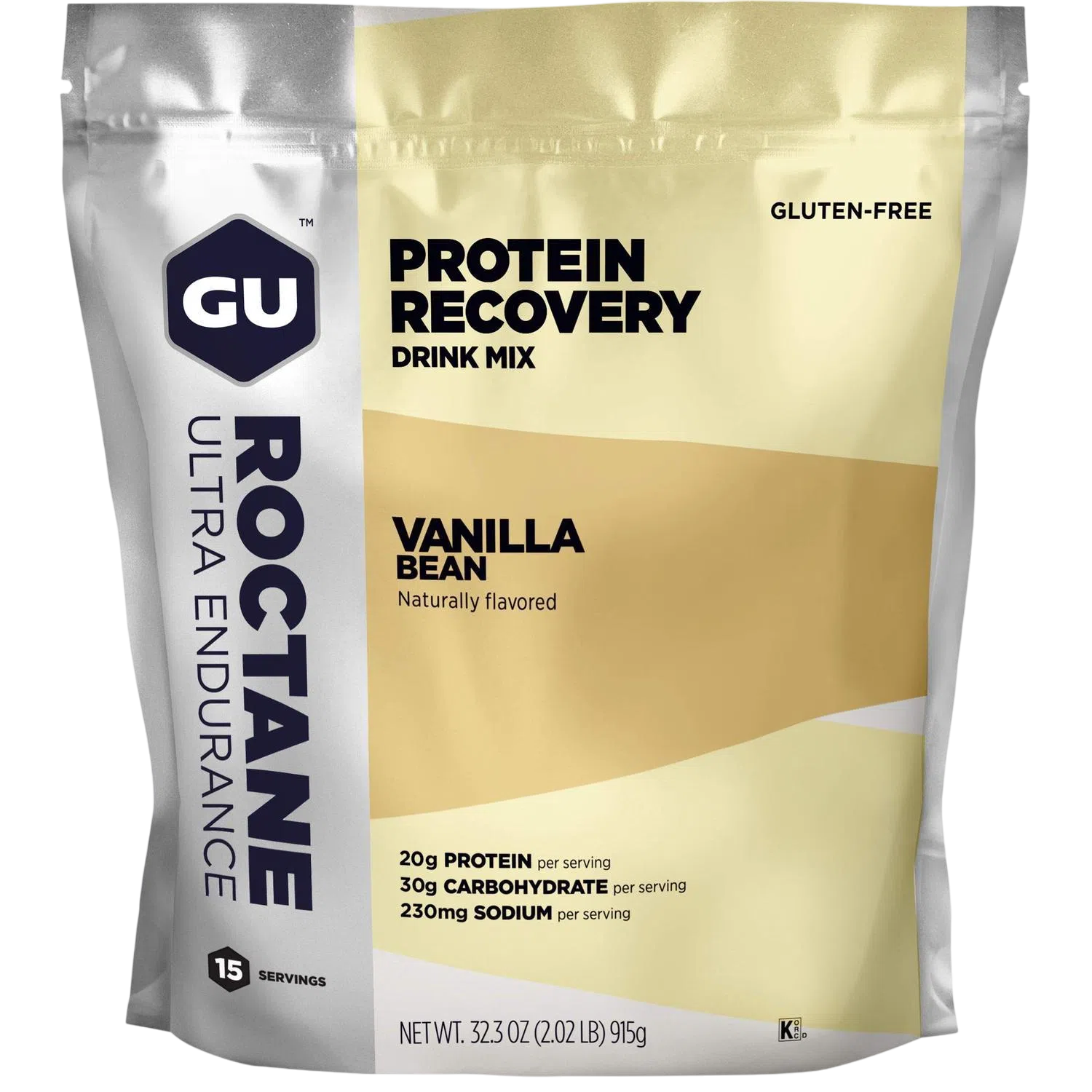 GU Recovery Bolsa Vainilla 915g (2.02 lbs), 15 servings – GU Energy-Wellu