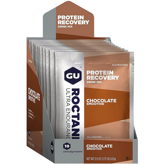 GU Recovery Sobres Chocolate, 620g (10 sobres 62g) – GU Energy-Wellu