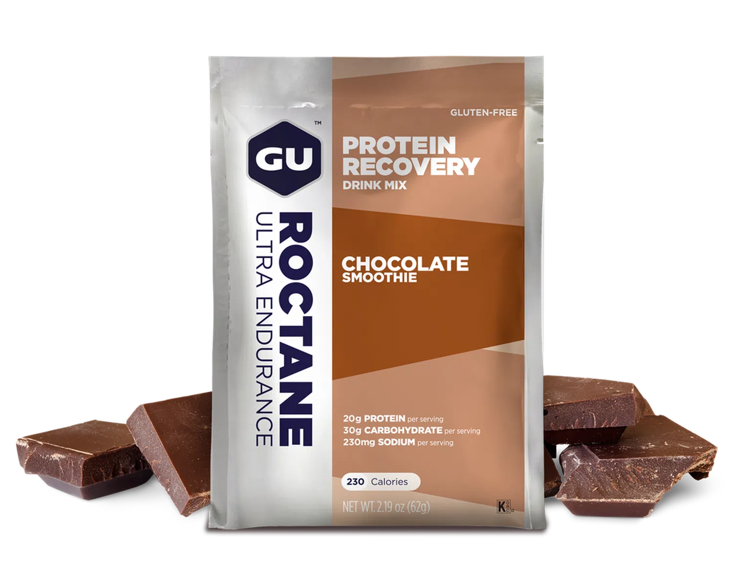 GU Recovery Sobres Chocolate, 62g – GU Energy-Wellu