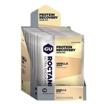 GU Recovery Sobres Vainilla, 610g (10 sobres 61g) – GU Energy-Wellu