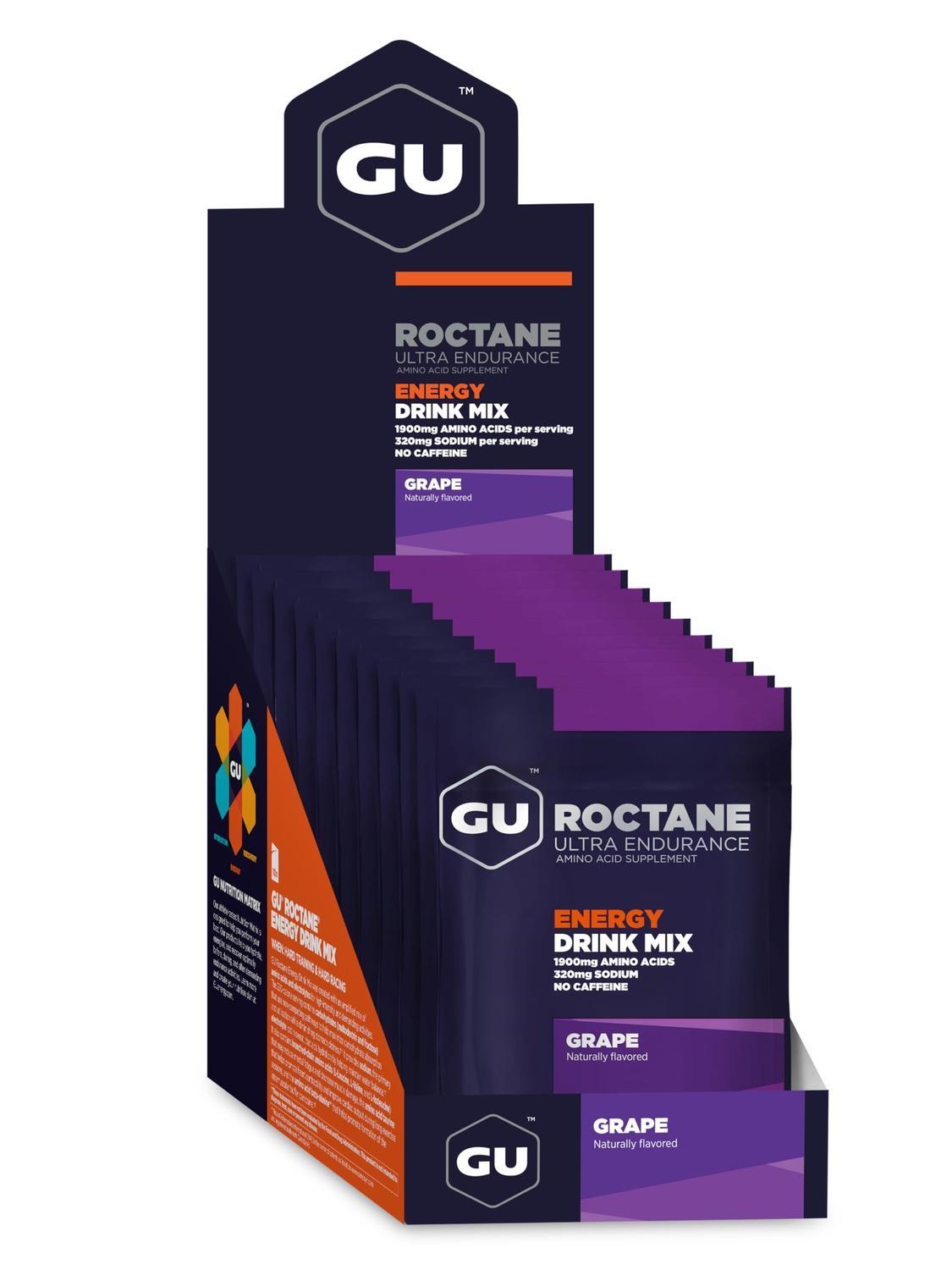 GU Roctane Drink Hidratación Grape, 650 gr (10 sobres / 65g) – GU Energy-Wellu