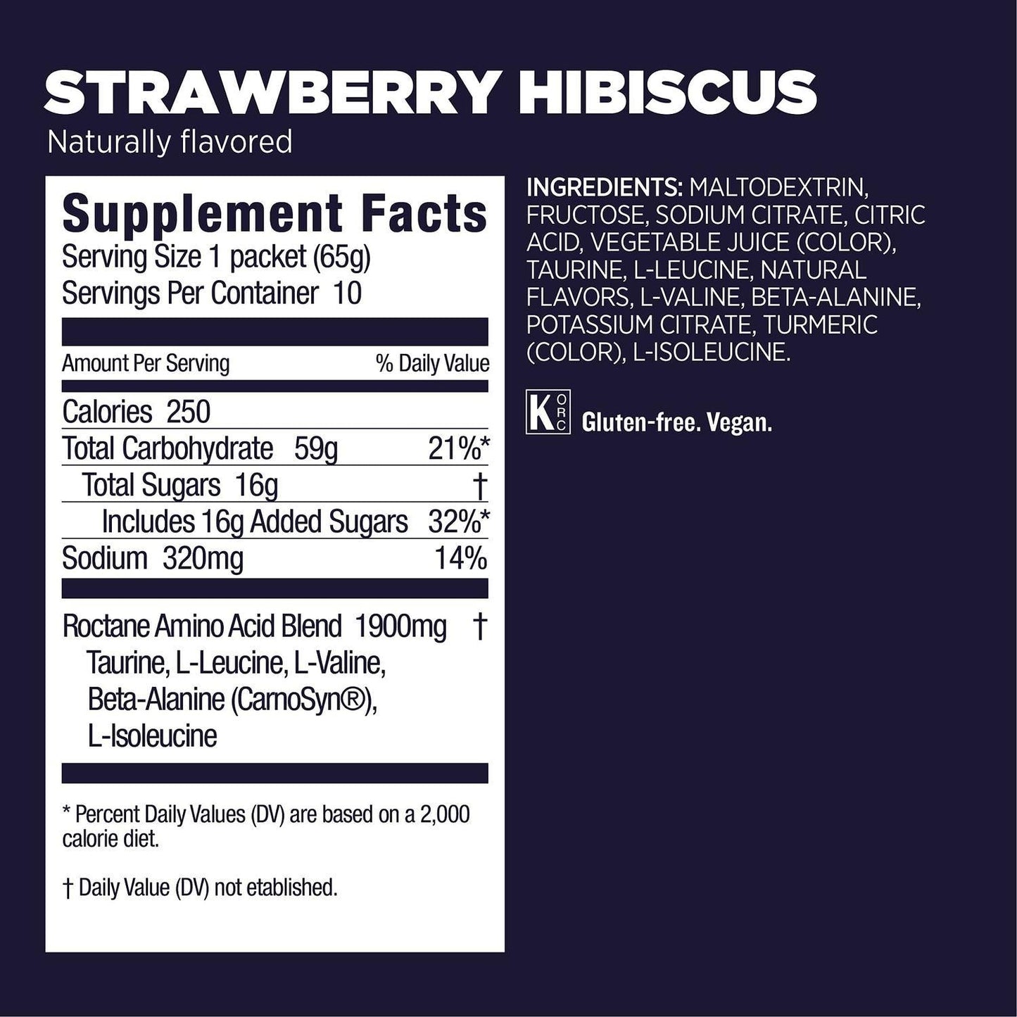 GU Roctane Drink Hidratación Strawberry Hibiscus, 650 gr (10 sobres / 65g) – GU Energy-Wellu