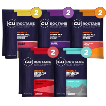 GU Roctane Drink Hidratación Surtido, 650 gr (10 sobres / 65g) – GU Energy-Wellu