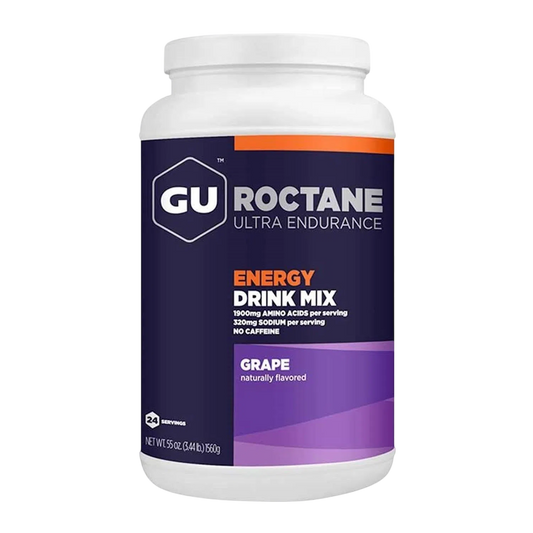 GU Roctane Drink Mix Hidratación, Grape, 1560g (3.44 lbs) 24 servings – GU Energy-Wellu