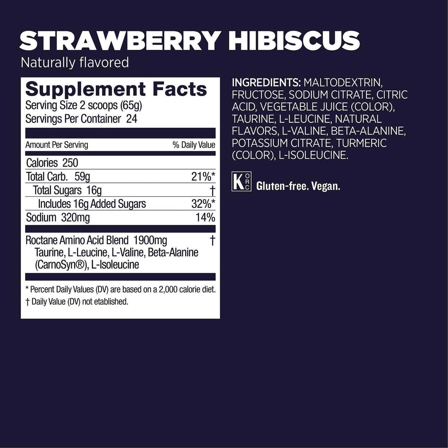 GU Roctane Drink Mix Hidratación, Straberry Hibiscus, 1560g (3.44 lbs) 24 servings – GU Energy-Wellu