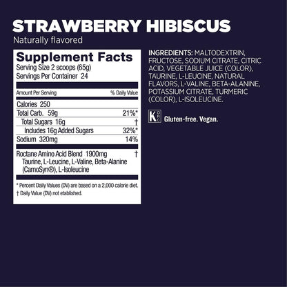 GU Roctane Drink Mix Hidratación, Straberry Hibiscus, 1560g (3.44 lbs) 24 servings – GU Energy-Wellu