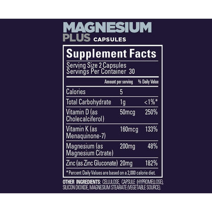 GU Roctane Magnesium Plus 200mg, 60 cápsulas – GU Energy-Wellu