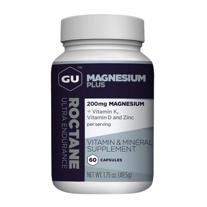 GU Roctane Magnesium Plus 200mg, 60 cápsulas – GU Energy-Wellu