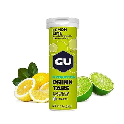 GU Tabs Hidratación Lemonade, 54g (8 tabs 4.5g) – GU Energy-Wellu