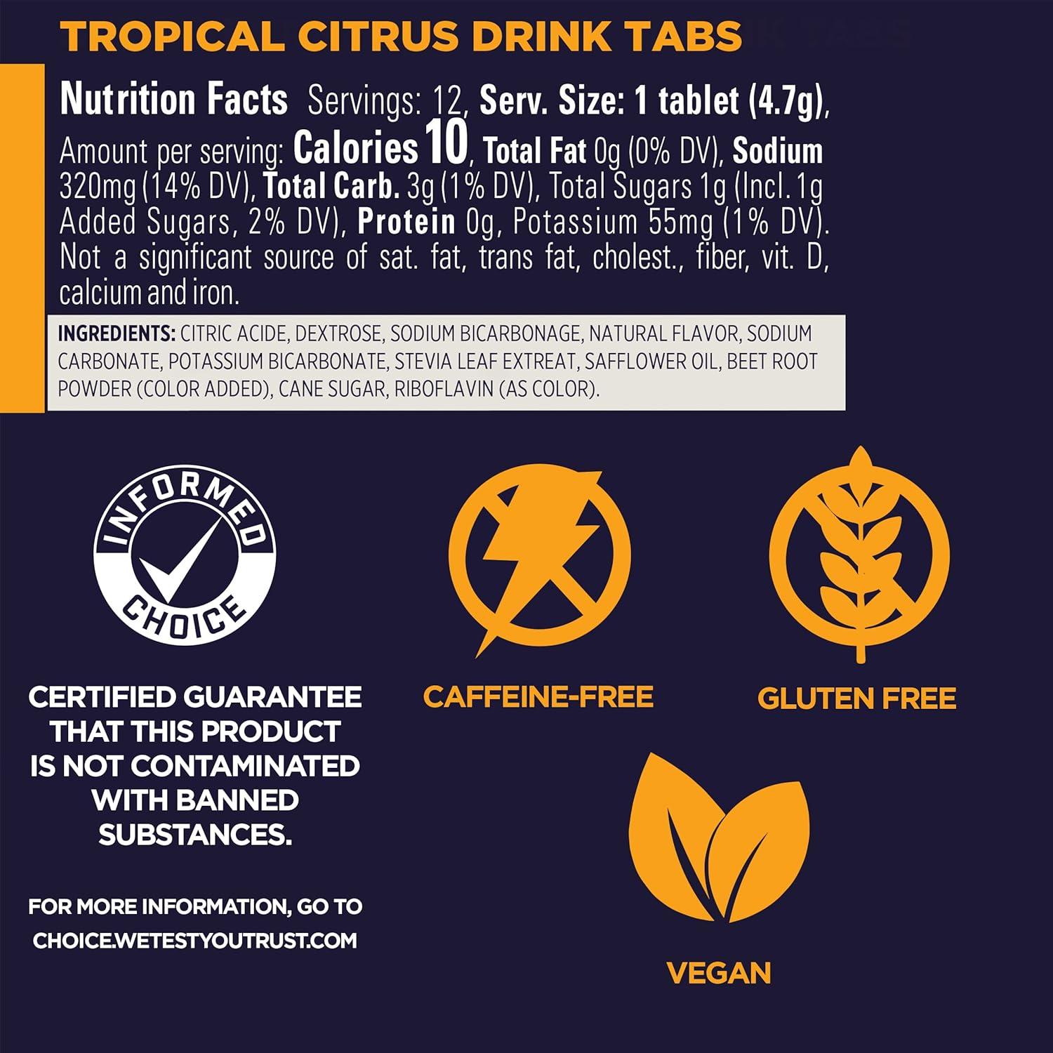 GU Tabs Hidratación Tropical Citrus, 4.5g – GU Energy-Wellu