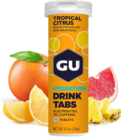 GU Tabs Hidratación Tropical Citrus, 4.5g – GU Energy-Wellu