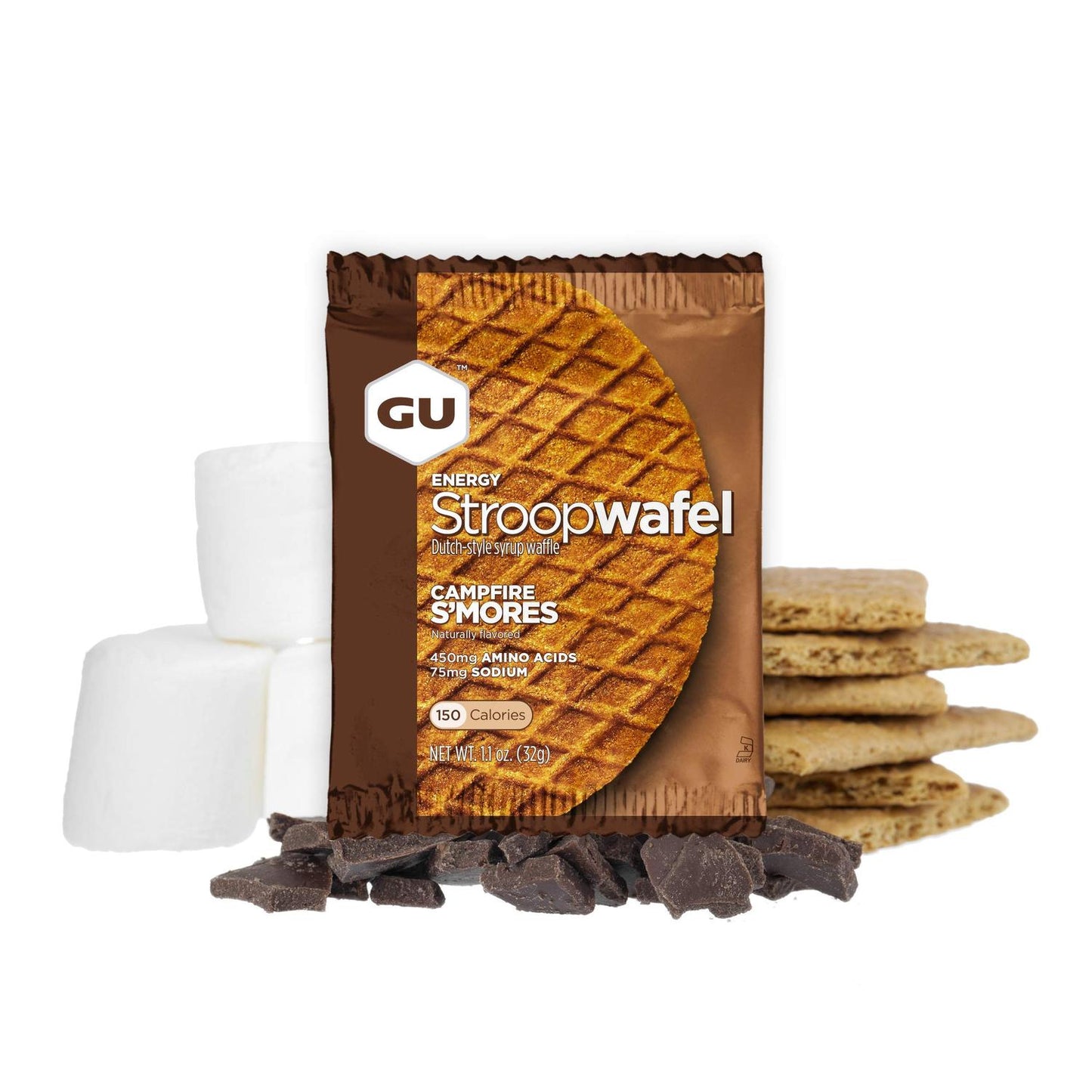 GU Waffle Energía, Campfire S´mores 32g – GU Energy-Wellu