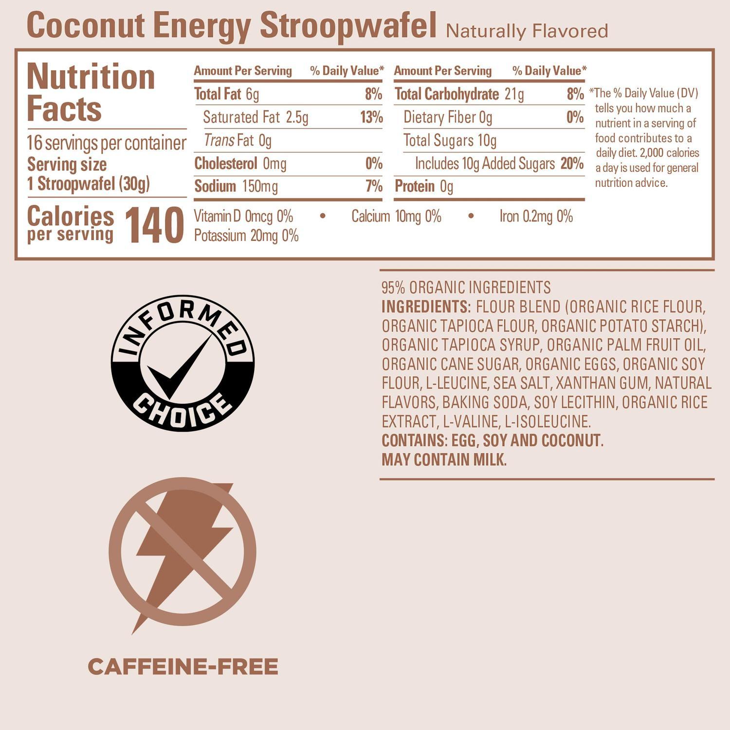 GU Waffle Energía, Coco 512g (16 pzas 32g) – GU Energy-Wellu