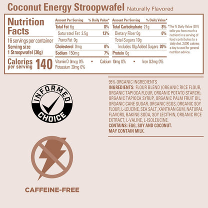 GU Waffle Energía, Coco 512g (16 pzas 32g) – GU Energy-Wellu