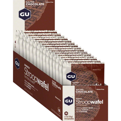 GU Waffle Energía, Salted Chocolate 512g (16 pzas 32g) – GU Energy-Wellu