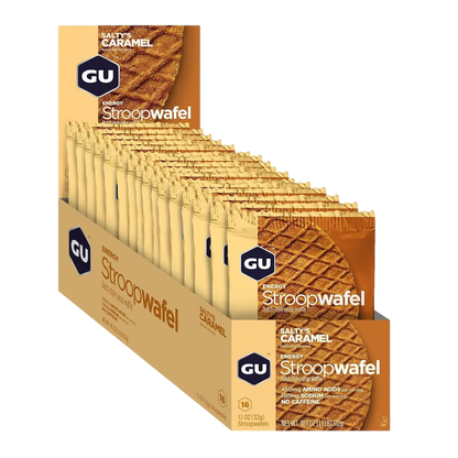 GU Waffle Energía, Salty´s Caramel 512g (16 pzas 32g) – GU Energy-Wellu