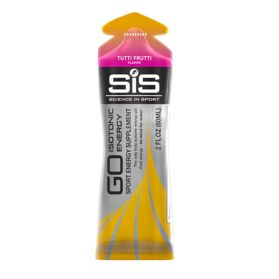 Gel Isotónico GO Tutti Frutti 60ml, Caja con 30pz – SIS (Science In Sports)