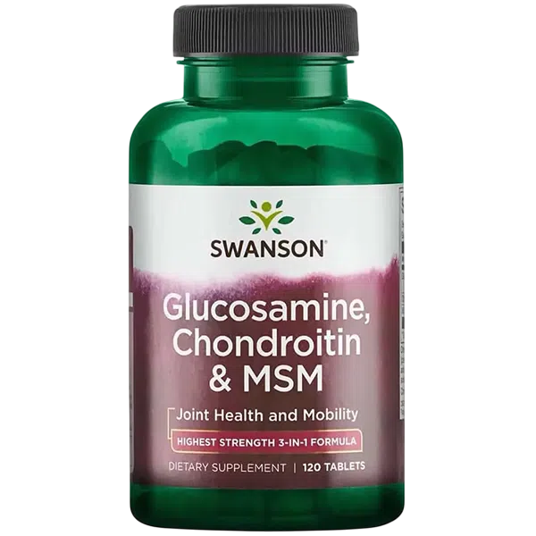 Glucosamina, Condroitina y MSM, 120 Tabs – Swanson-Wellu