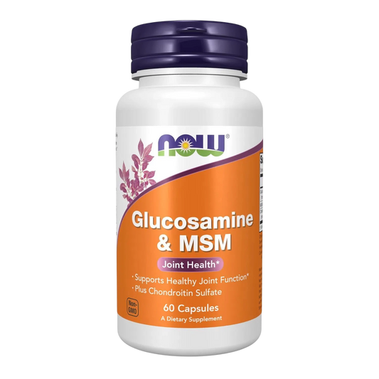 Glucosamina y MSM, 60 Cápsulas Veg – NOW Foods-Wellu